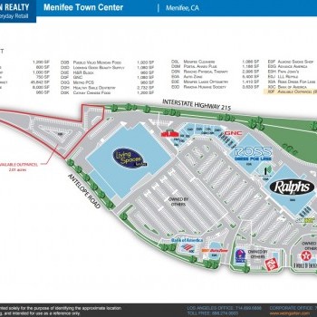 Plan of mall Menifee Town Center