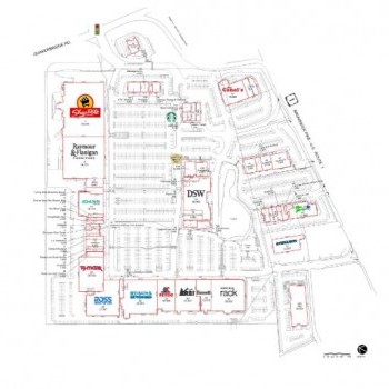 Plan of mall Mercer Mall Shopping Center
