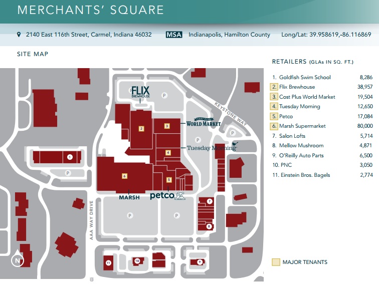 Merchants&#39; Square - store list, hours, (location: Carmel, Indiana) | Malls in America