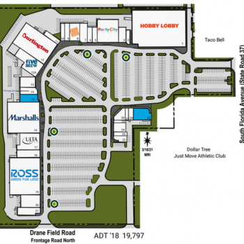 Plan of mall Merchants Walk
