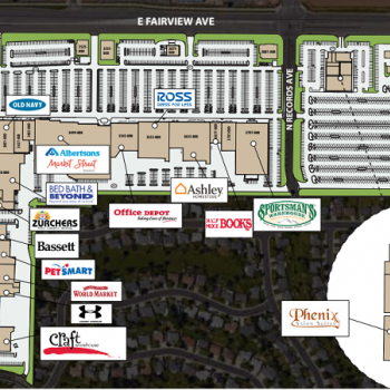 Plan of mall Meridian Crossroads