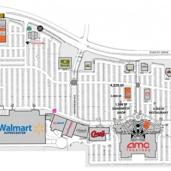 Plan of mall Mesa Grand Shopping Center