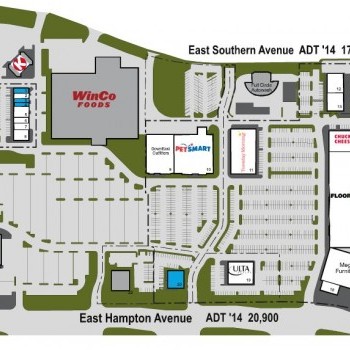 Plan of mall Mesa Pavilions North