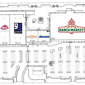 Plan of mall Mesa Ranch Plaza