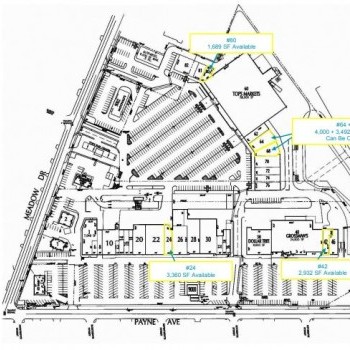 Plan of mall Mid-City Plaza