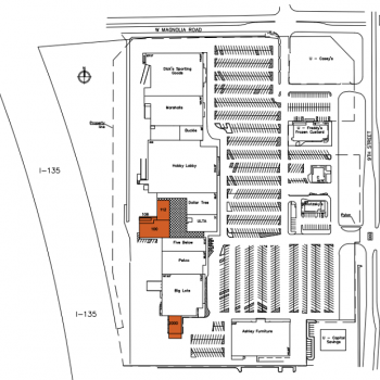 Plan of mall Mid State Plaza