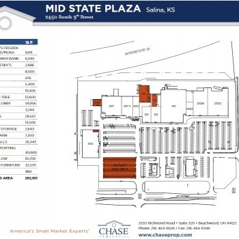 Plan of mall Mid State Plaza