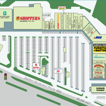Plan of mall Middlesex Shopping Center