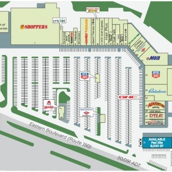 Plan of mall Middlesex Shopping Center