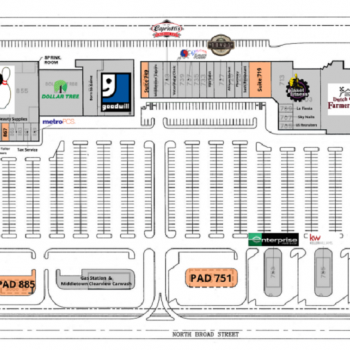 Plan of mall Middletown Square