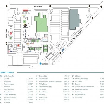 Plan of mall Midtown Center