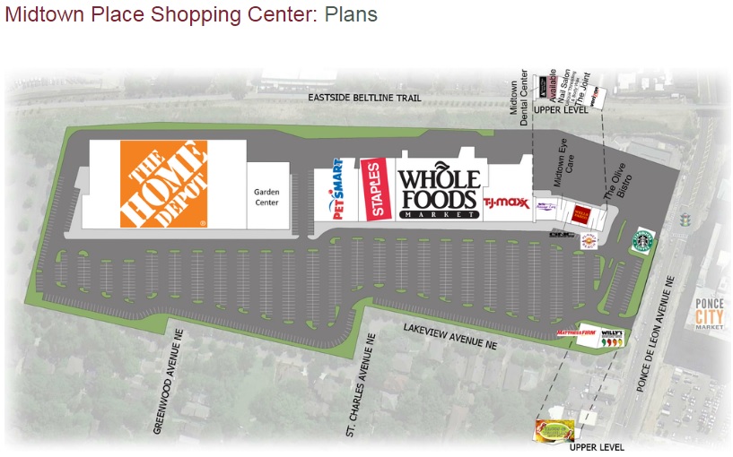 Midtown Place store list, hours, (location Atlanta, Malls