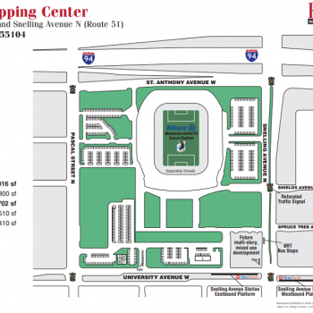 Plan of mall Midway Shopping Center