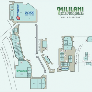 Plan of mall Mililani Shopping Center