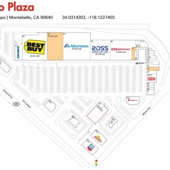 Plan of mall Montebello Plaza