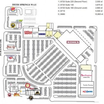 Plan of mall Montecito Crossing