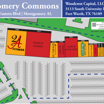 Plan of mall Montgomery Commons