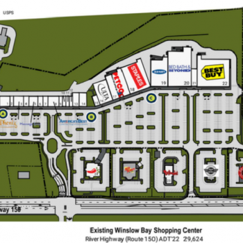 Plan of mall Mooresville Crossing
