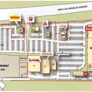 Plan of mall Moorpark Marketplace