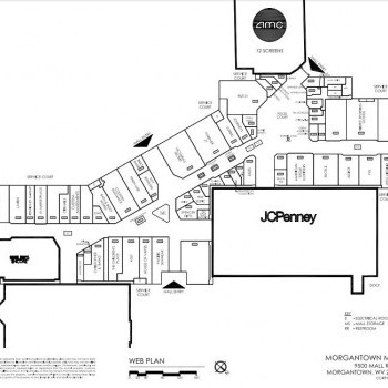 Plan of mall Morgantown Commons