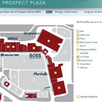 Plan of mall Mount Prospect Plaza