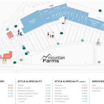 Plan of mall Mountain Farms