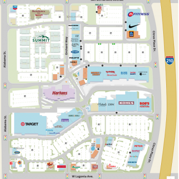 Plan of mall Mountain Grove at Citrus Plaza