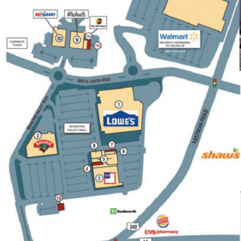 Plan of mall Mountain Valley Mall & Fairway Plaza
