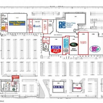 Plan of mall Mountaingate Plaza