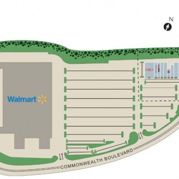 Plan of mall Mountainview Plaza