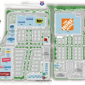 Plan of mall Mueller Regional Retail Center