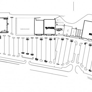 Plan of mall Muncie Towne Plaza