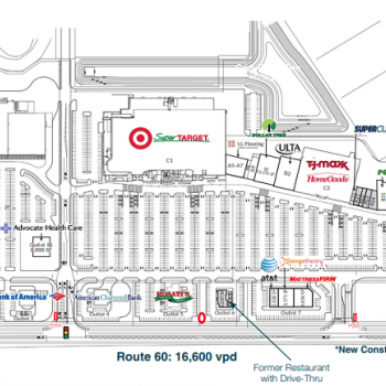 Plan of mall Mundelein Crossings