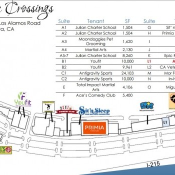 Plan of mall Murrieta Crossings