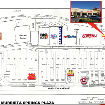 Plan of mall Murrieta Springs Plaza