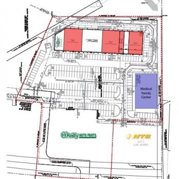 Plan of mall Mustang Crossing