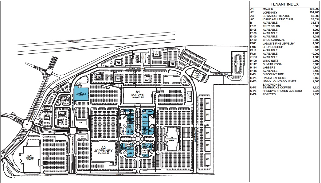 Nampa Gateway Center store list, hours, (location Nampa, Idaho