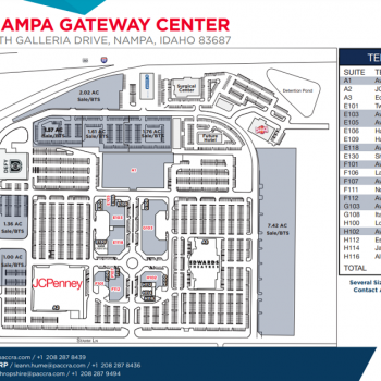 Plan of mall Nampa Gateway Center