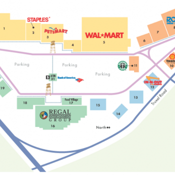 Plan of mall Natomas Marketplace