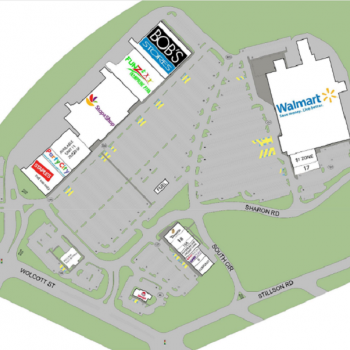 Plan of mall Naugatuck Valley Shopping Center