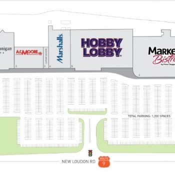 Plan of mall New Louden Center