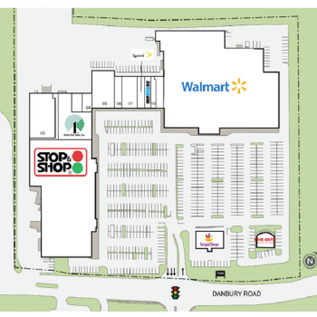 Plan of mall New Milford Plaza