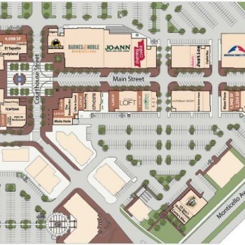 Plan of mall New Town Shops on Main