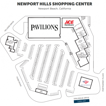 Plan of mall Newport Hills Center