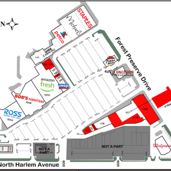 Plan of mall Norridge Commons