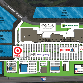 Plan of mall North Aurora Towne Center
