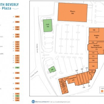 Plan of mall North Beverly Plaza