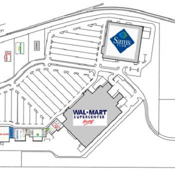 Plan of mall North Park Plaza