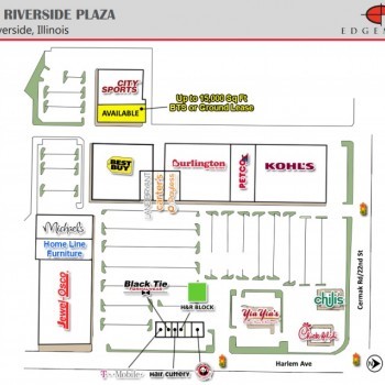 Plan of mall North Riverside Plaza