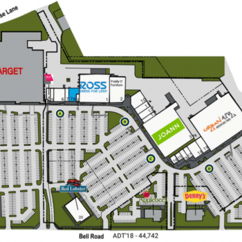 Plan of mall North Valley Shopping Center